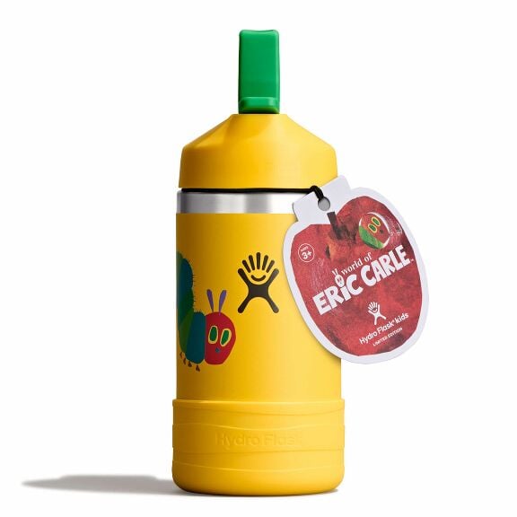 kids-12-oz-bottle-world-of-eric-carletm-d6 le26-w12-1000-kids-12-oz-wide-straw-cap-and-boot-yellow-caterpillar-straight-lid-open-withtag.jpg