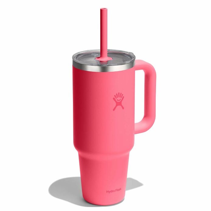 40-oz-travel-tumbler-t8 tt40pscc668-40-oz-travel-tumbler-clear-lid-popstar-pink-angled.jpg